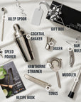 Stainless Steel Silver Cocktail Set