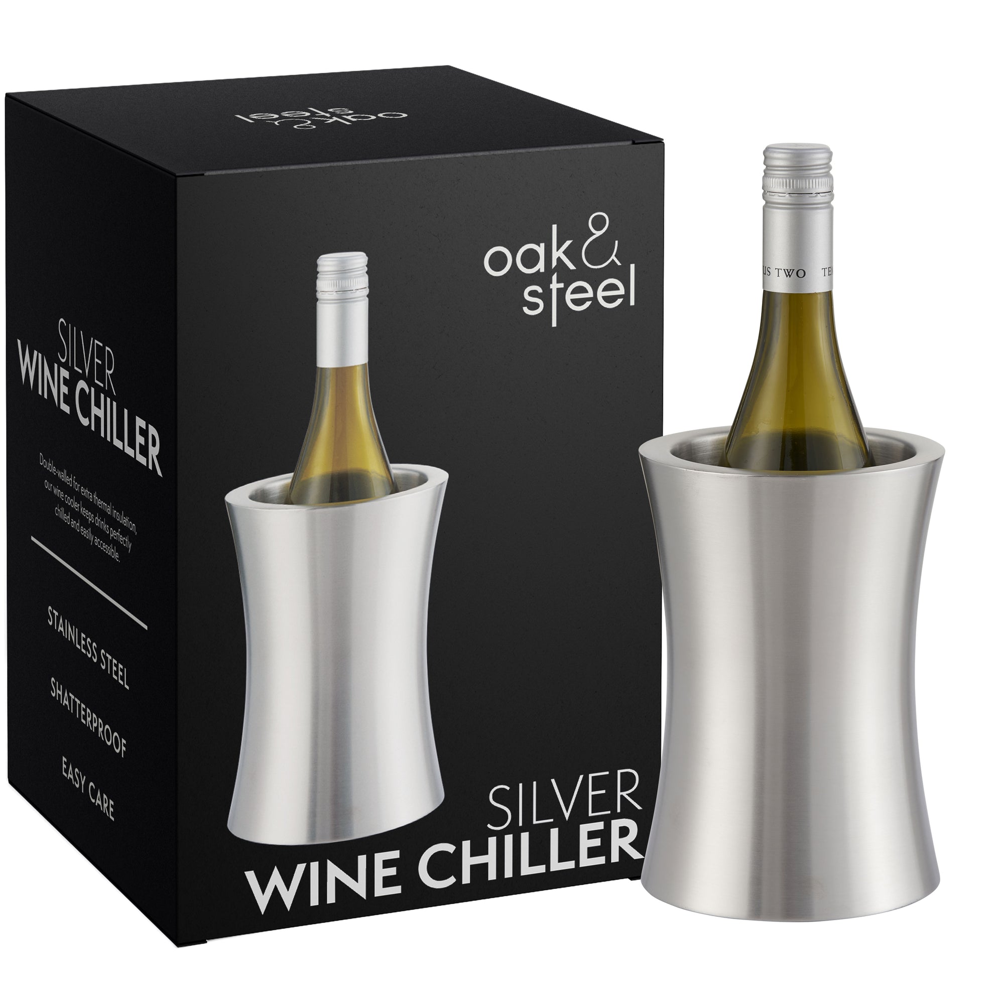 Silver Stainless Steel Wine Cooler