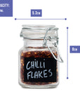Mini Clip Top Glass Spice Storage Jars