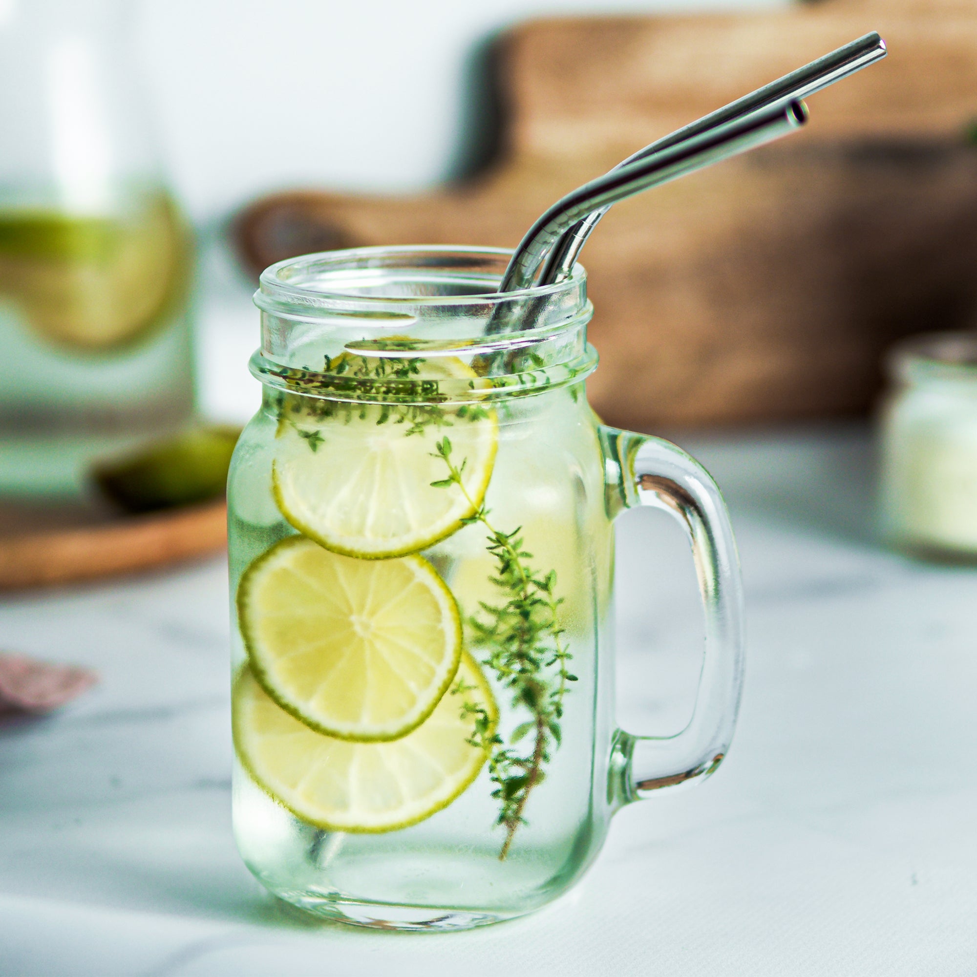 Reusable Metal Straws with Cleaning Brushes