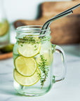 Reusable Metal Straws with Cleaning Brushes