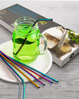 Reusable Metal Straws with Cleaning Brushes