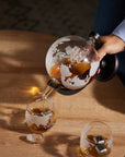 Glass Globe Whiskey Decanter Set