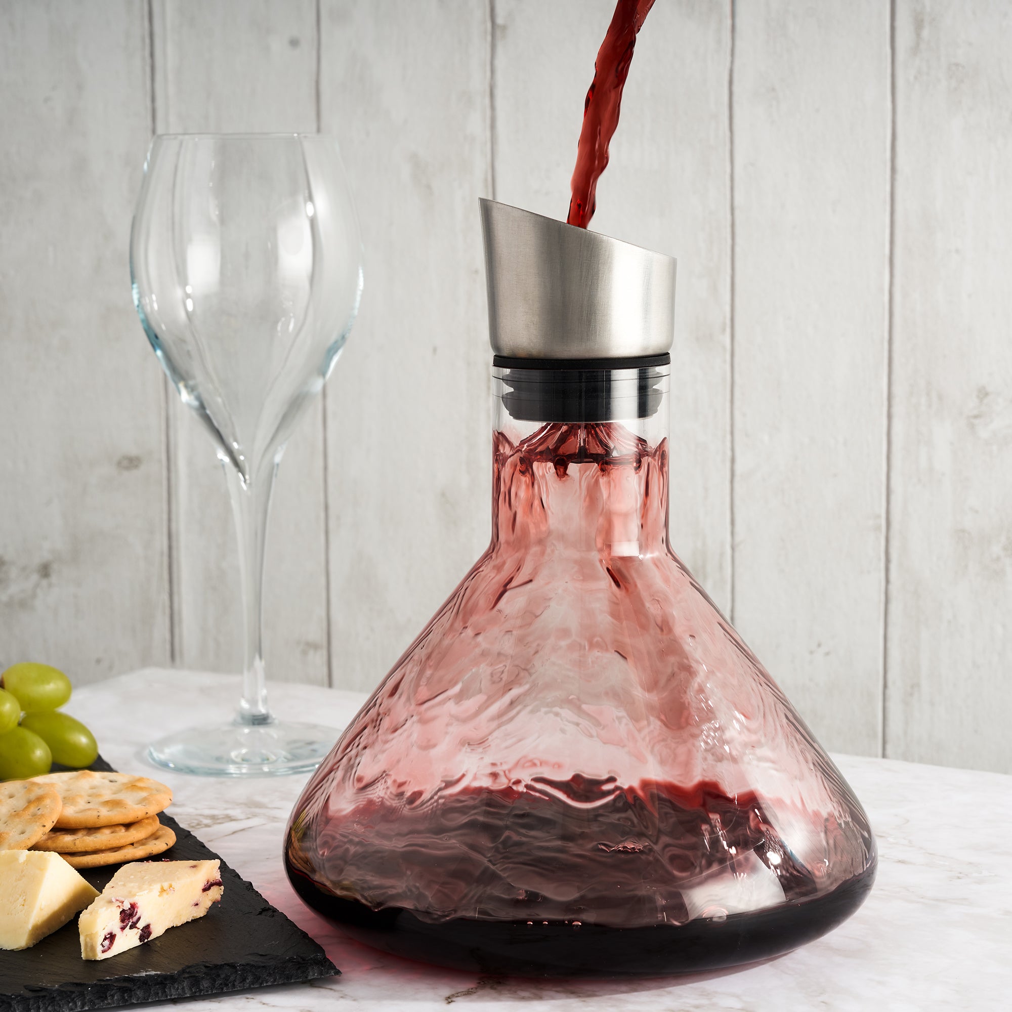 Glass Wine Decanter with Aerator