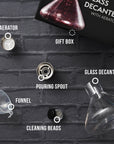 Glass Wine Decanter with Aerator