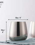 Stainless Steel Silver Tumblers with Straws