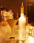 Stainless Steel Gold Martini Cocktail Glasses