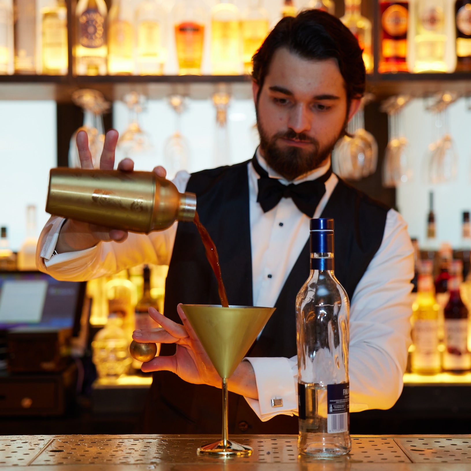 Stainless Steel Gold Cocktail Set