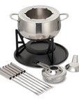 Stainless Steel Silver Fondue Gift Set