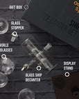 Glass Ship Whiskey Decanter Set