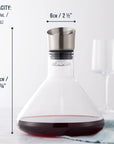 Glass Wine Decanter with Aerator