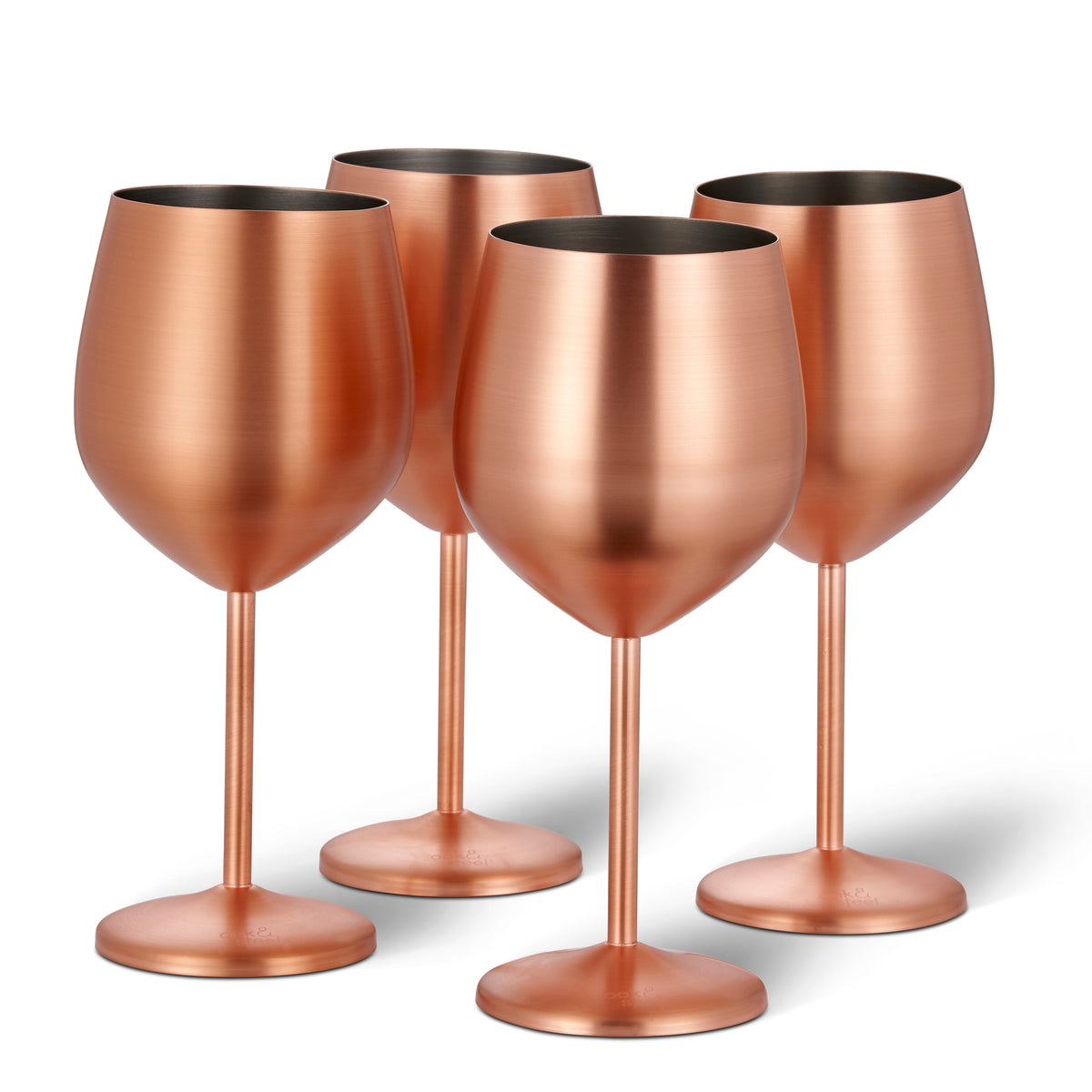 WOTOR Rose Gold Wine Glasses Set of 4, 18oz Copper Wine Glasses, Stainless  Steel Wine Glasses, Unbre…See more WOTOR Rose Gold Wine Glasses Set of 4