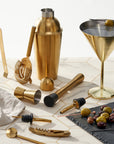 Stainless Steel Gold Cocktail Set
