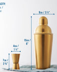 Stainless Steel Gold Cocktail Set