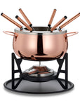 Stainless Steel Rose Gold Fondue Set