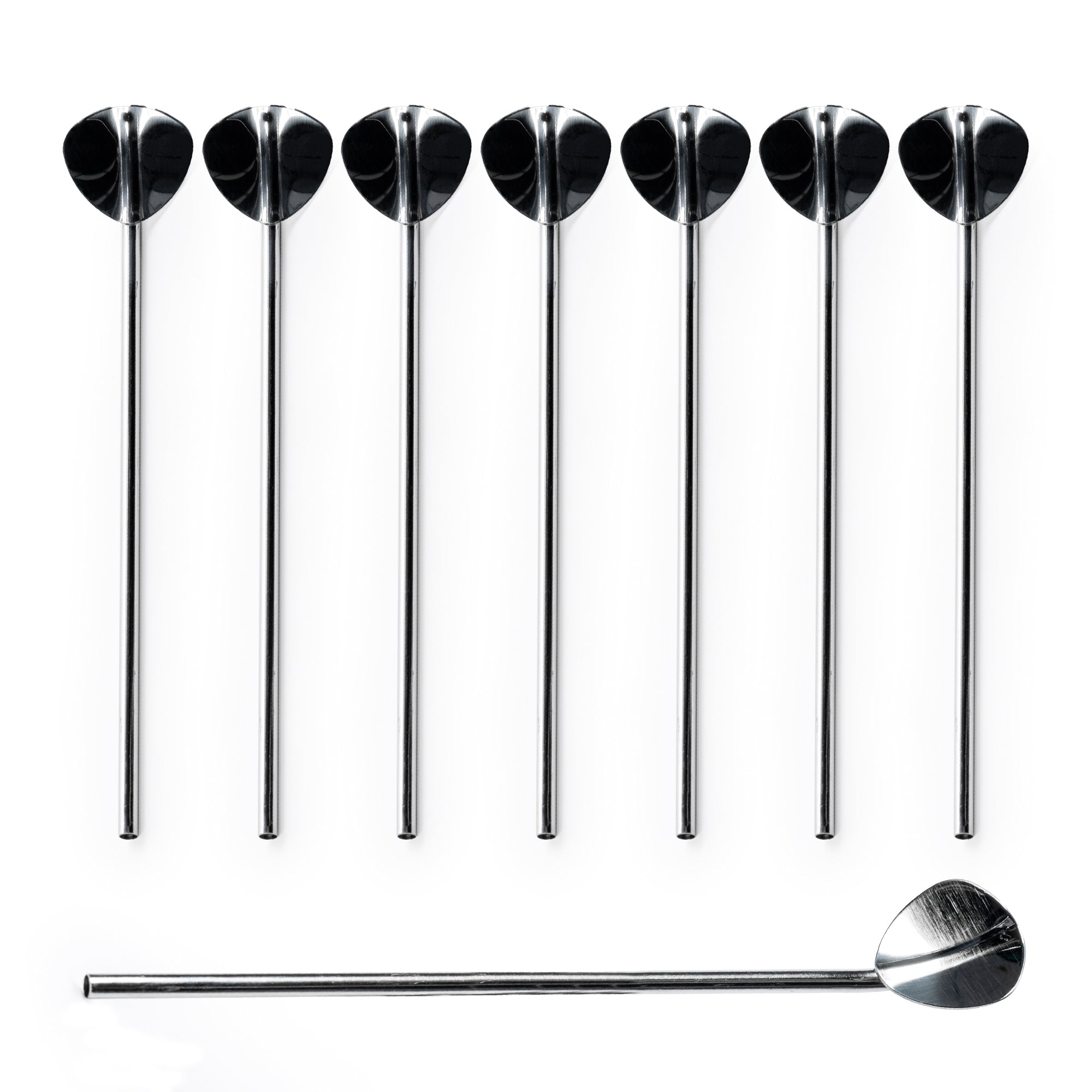 8 Stainless Steel Cocktail Stirrers