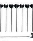 8 Stainless Steel Cocktail Stirrers