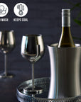 Silver Stainless Steel Wine Cooler