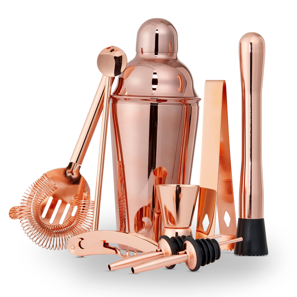 Codigo Rosa Cocktail Set Stainless Steel Rose Gold Cocktail Set – Oak & Steel