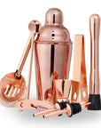 10pcs Rose Gold Stainless Steel Cocktail Set