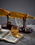 Glass Gun Whiskey Decanter Set